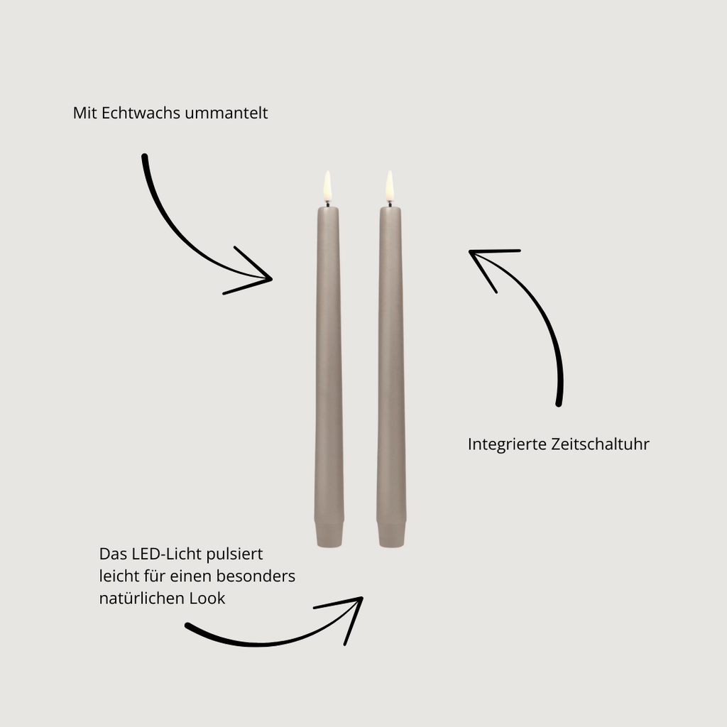 LED-Kerzen 2er-Set