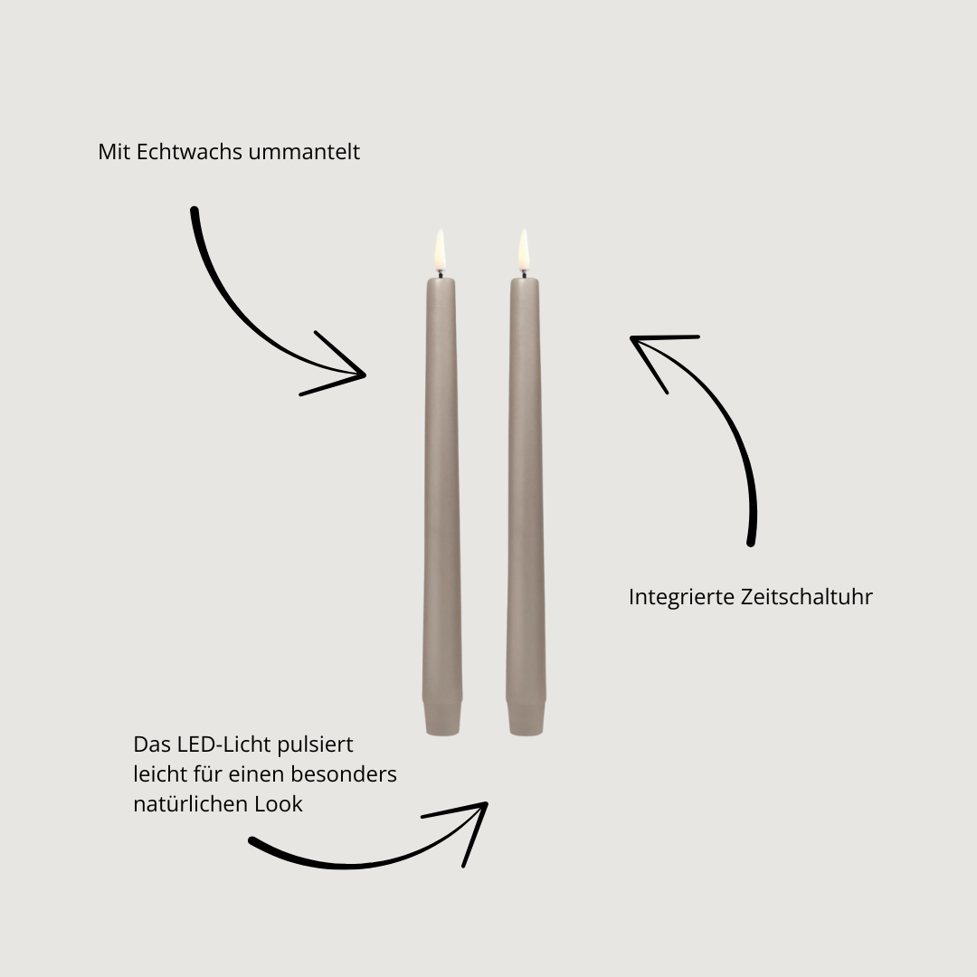 LED-Kerzen 2er-Set