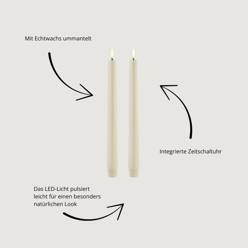 LED-Kerzen im 2er-Set