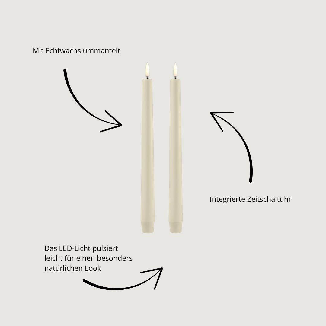 LED-Kerzen im 2er-Set