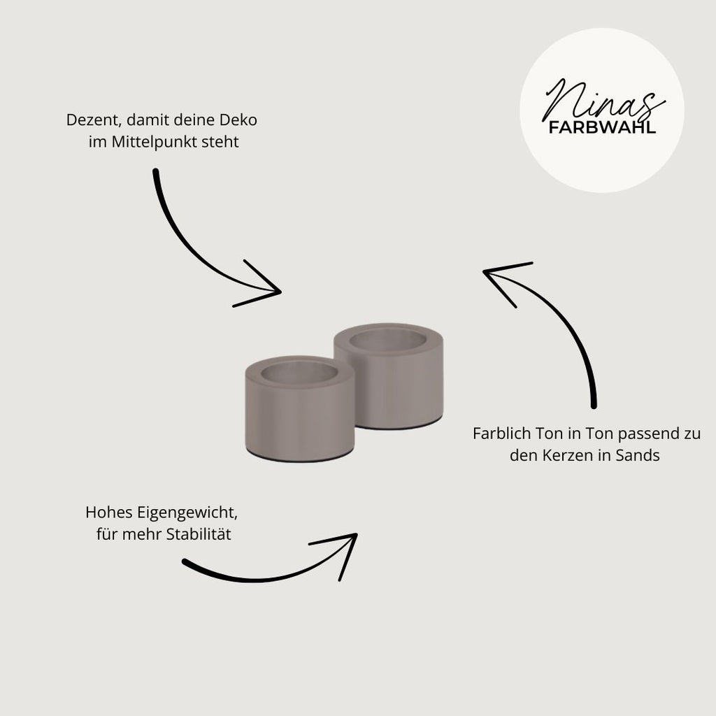 Kerzenhalter im 2er-Set