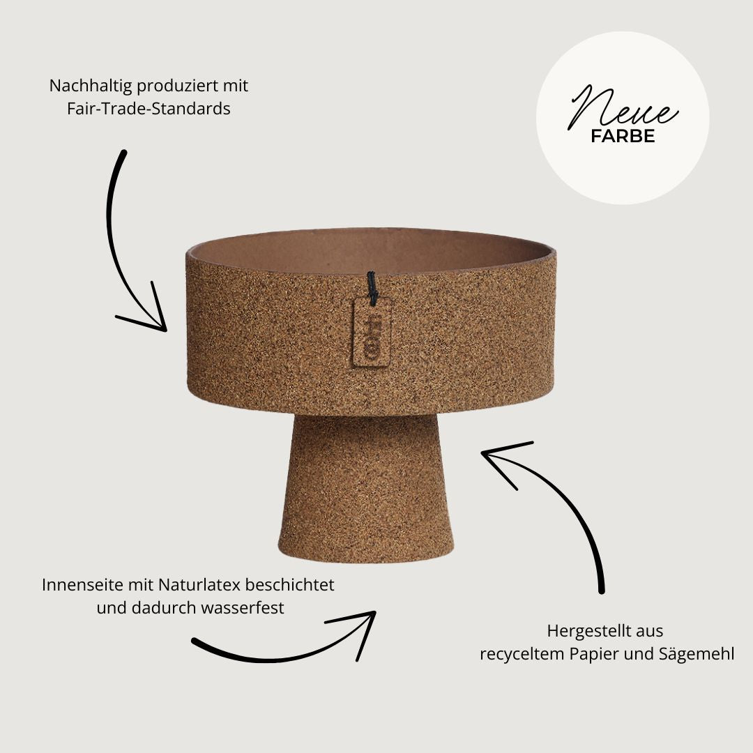 Dekoschale hellbraun